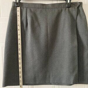 Grey wrap skirt